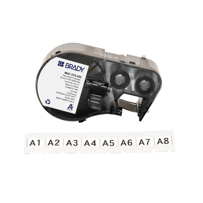 Label Tape with Ribbon - Mann Supply BradyAggressive Adhesive Labels
