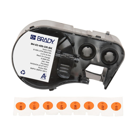 Label Tape with Ribbon - Mann Supply BradyAggressive Adhesive Labels