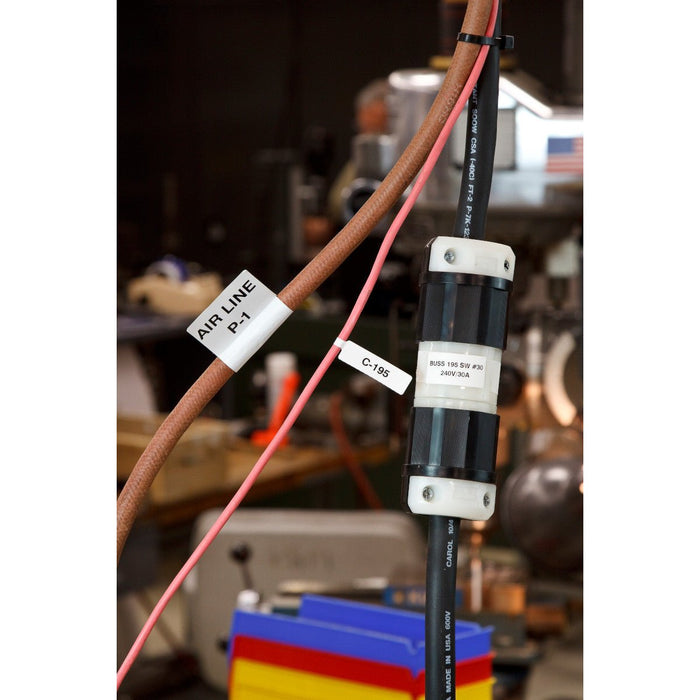 Label Tape with Ribbon - Mann Supply BradyAggressive Adhesive Labels