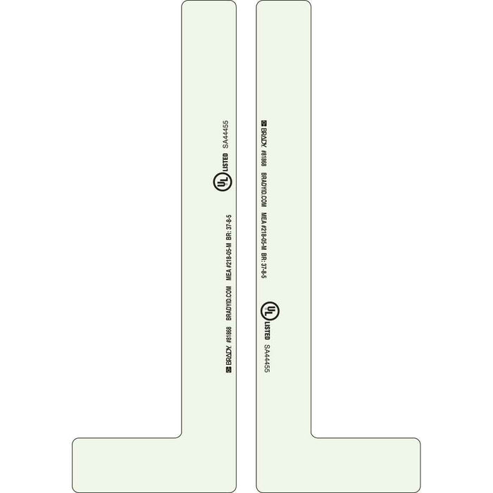 Label Tape with Ribbon - Mann Supply BradyFloor Marking