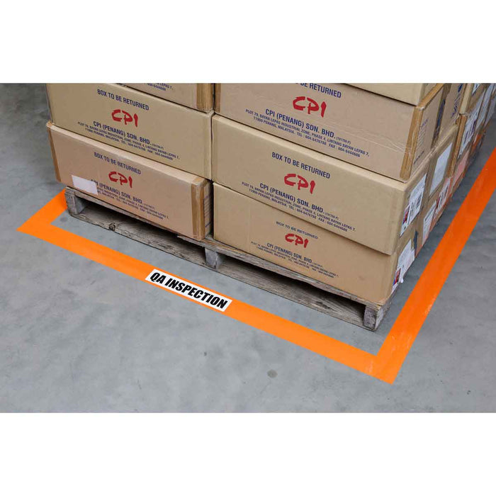 Label Tape with Ribbon - Mann Supply BradyFloor Tape
