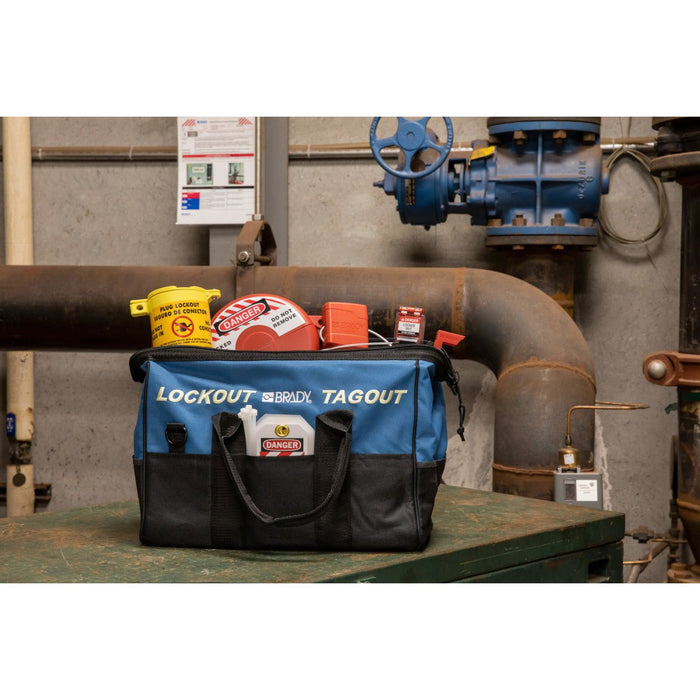 Brady Electrical and Valve Lockout Tagout Kit with Nylon Safety Lockou ...