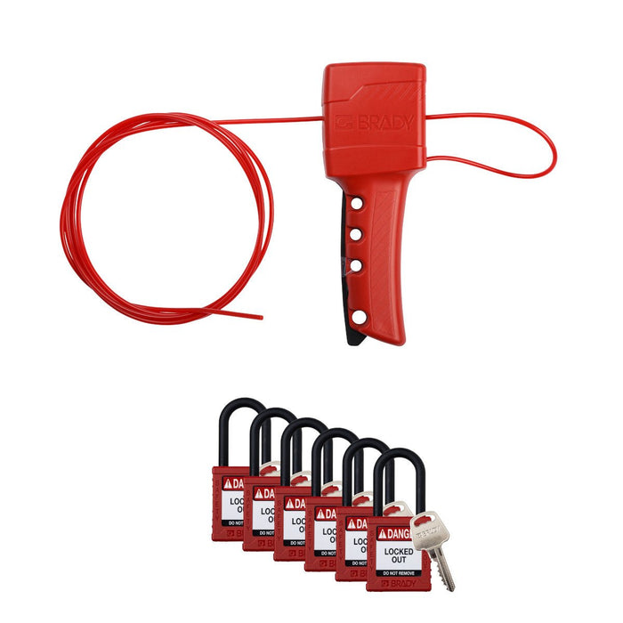 Lockout Tagout - Mann Supply BradyCable Lockouts