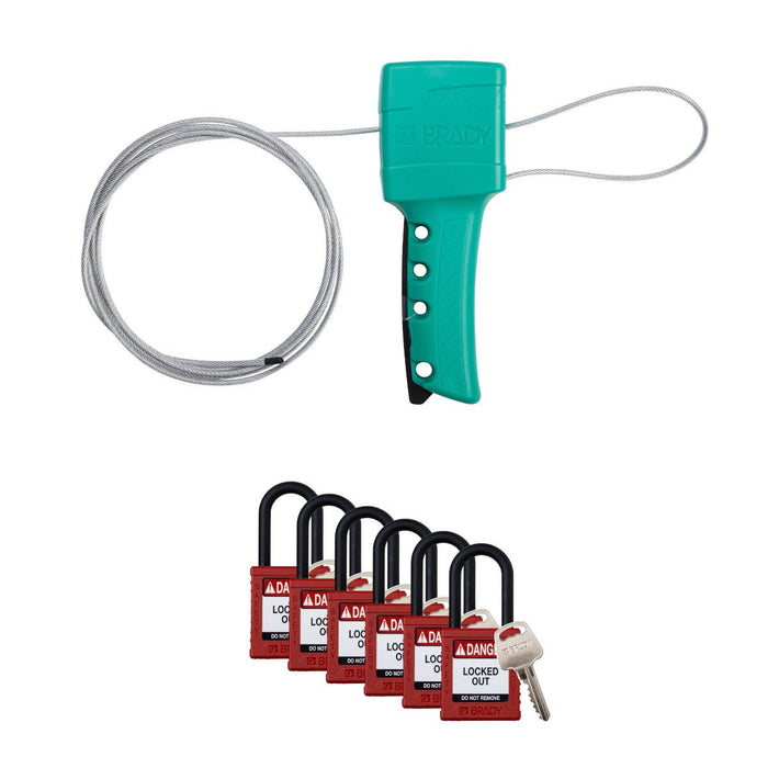 Lockout Tagout - Mann Supply BradyCable Lockouts