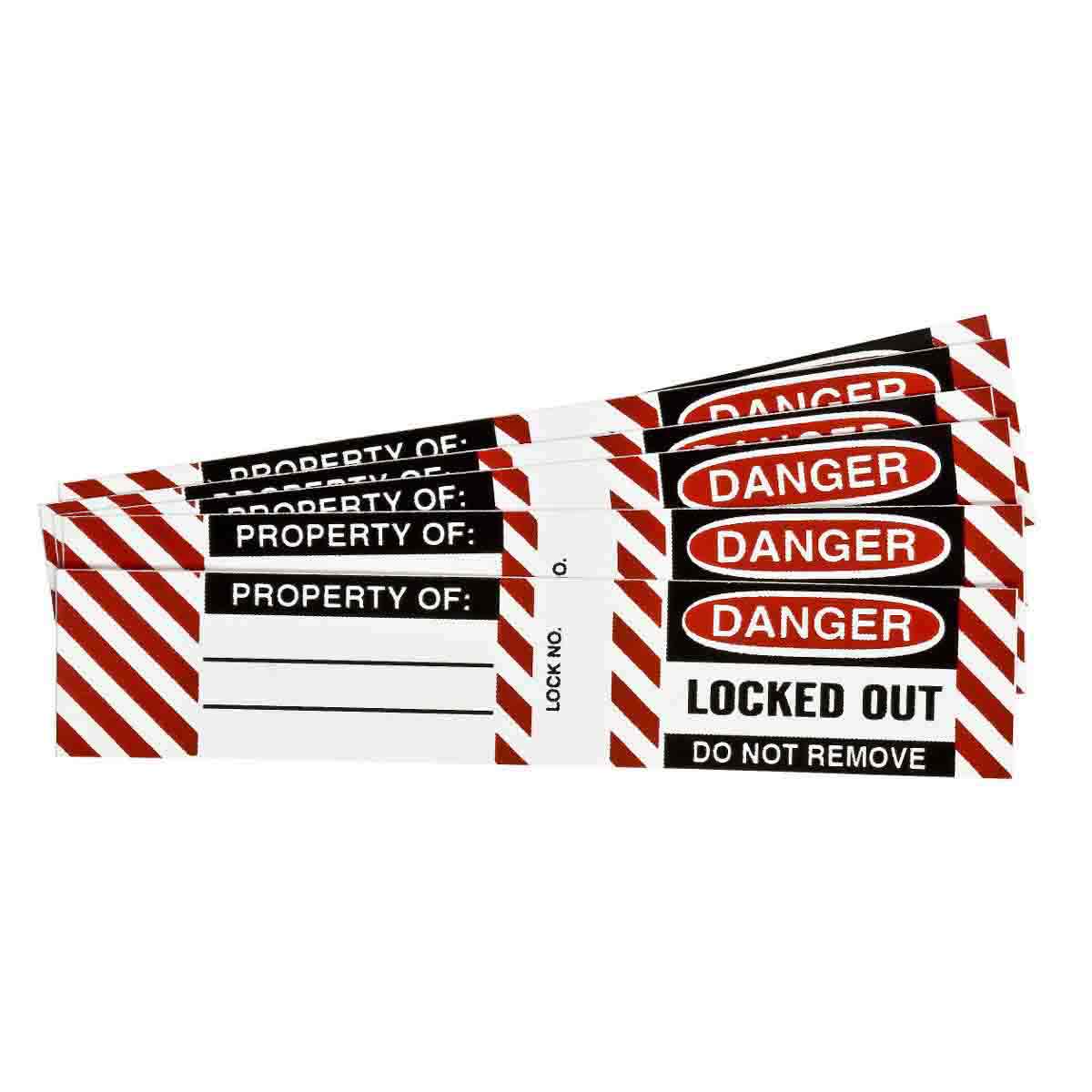 Steel Padlock Labels - Pack of 6 Labels — Mann Supply