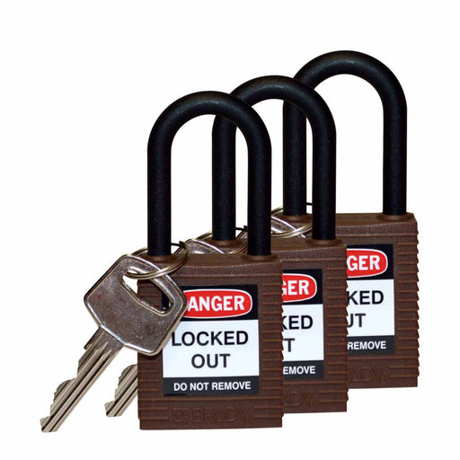 Nylon Padlocks - Mann Supply BradyIndustrial Products