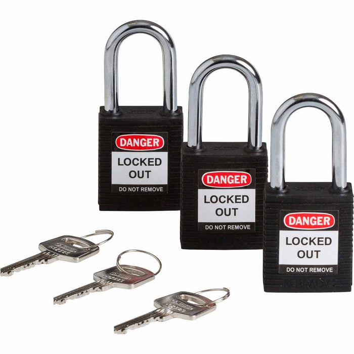 Nylon Padlocks - Mann Supply BradyIndustrial Products