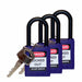 Nylon Lockout Padlocks - Keyed Alike for Industrial Safety, Durable Lightweight Design, Ideal for Lockout/Tagout Applications - Mann Supply Brady