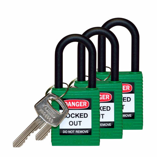 Nylon Padlocks - Mann Supply BradyIndustrial Products