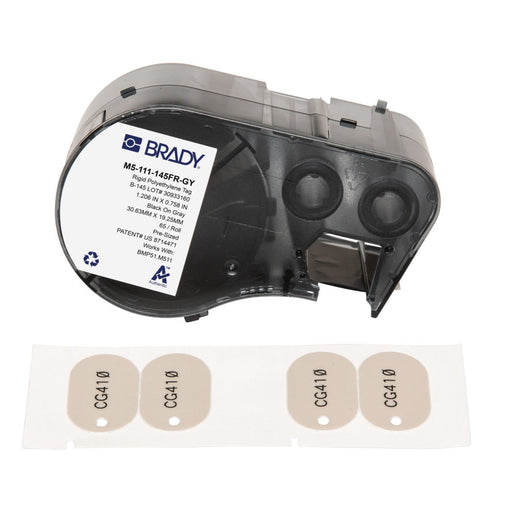 Oval Tags with Ribbon - Mann Supply BradyBrady