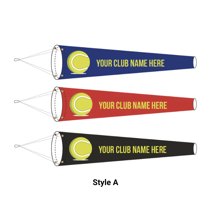 Personalized Text Tennis Lightweight Windsock