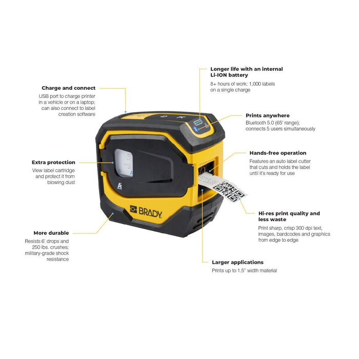 Portable Label Printers - Mann Supply BradyBarcode Scanner