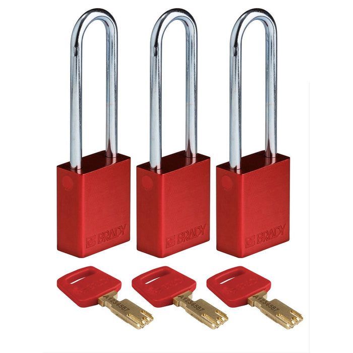 Aluminum Padlocks - Mann Supply BradyAluminum Padlocks
