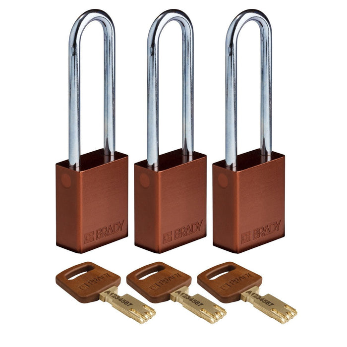 Aluminum Padlocks - Mann Supply BradyAluminum Padlocks