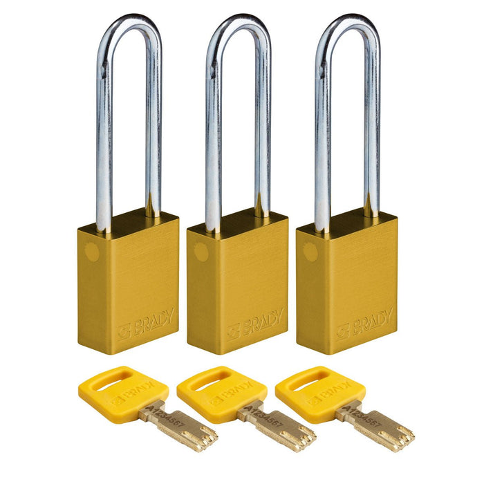 Aluminum Padlocks - Mann Supply BradyAluminum Padlocks