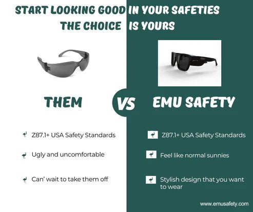 Safety Glasses - Mann Supply EMU SafetyAdjustable