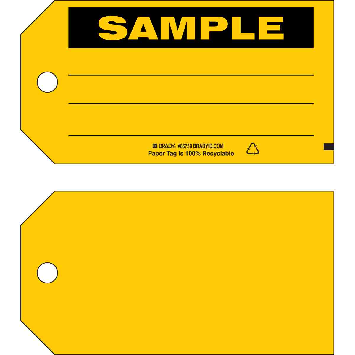Sample Tag Drive SAMPLE Production Tags - Pack of 10 | Return When Repair Completed ...