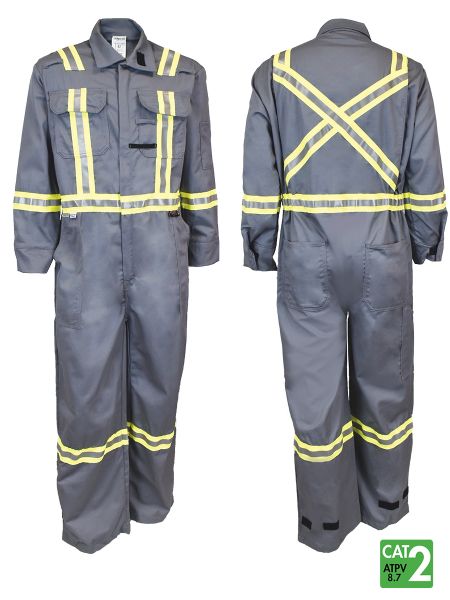 Style 102 - UltraSoft® 7 oz Deluxe Coveralls - Grey