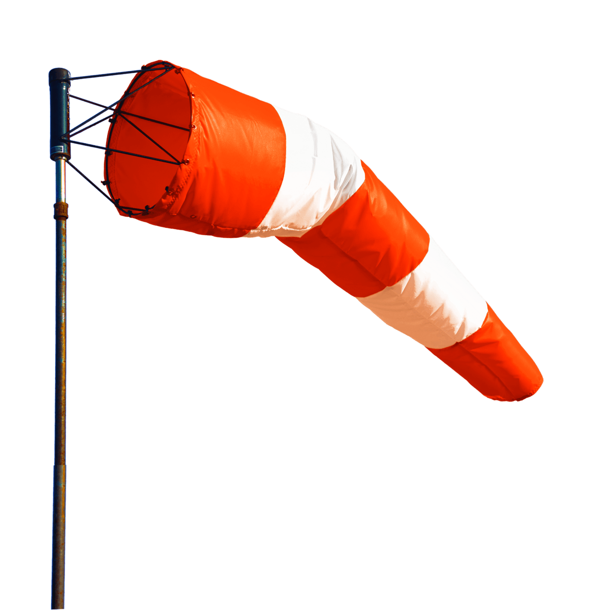Orange and White Airport Windsocks — Mann Supply