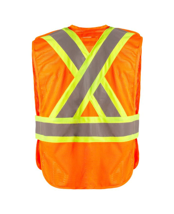 HI-VIS 5 POINT TEAR AWAY MESH VEST