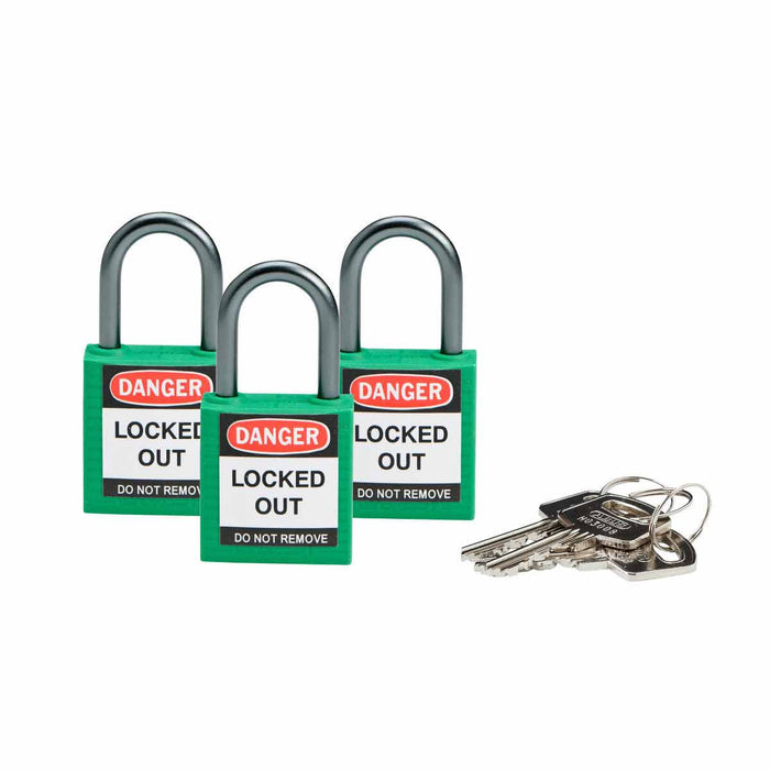 Compact Nylon Lockout Padlocks