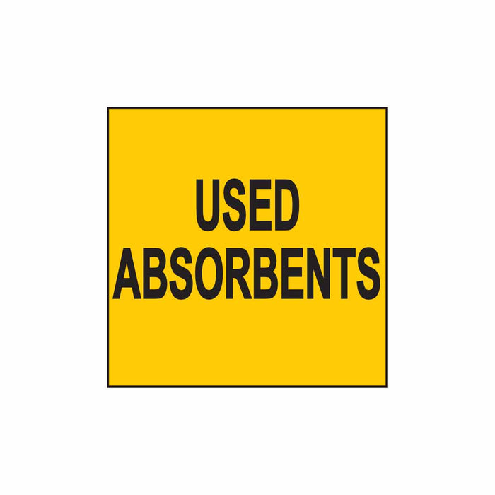 Used Absorbents Labels