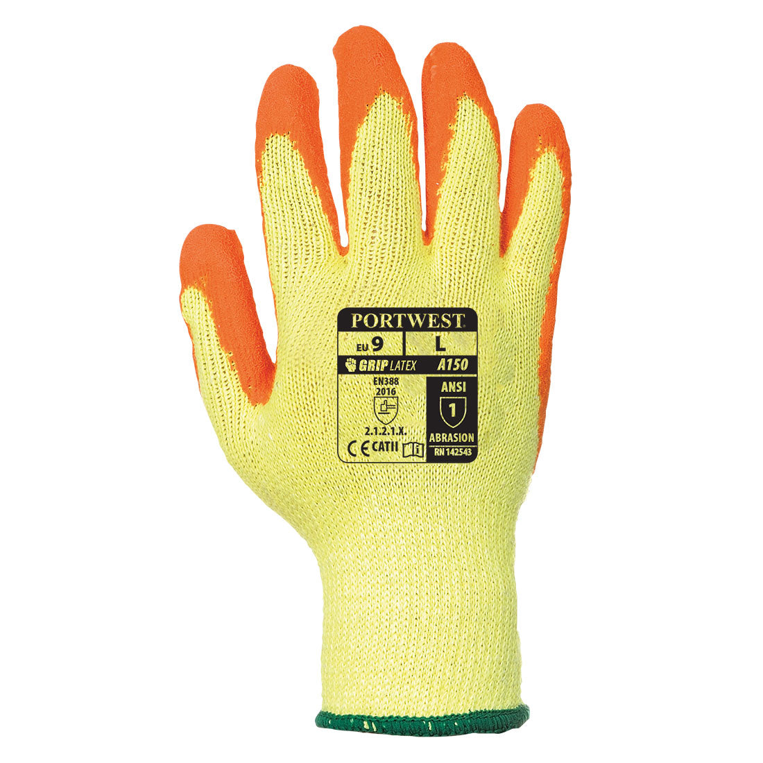 A150 - Classic Grip Glove - Latex Orange