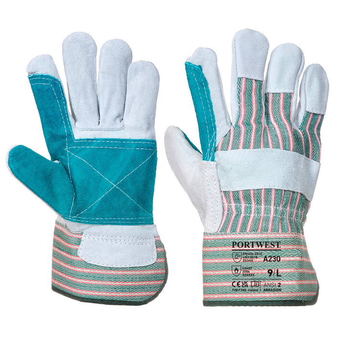 A230 - Double Palm Rigger Glove Gray
