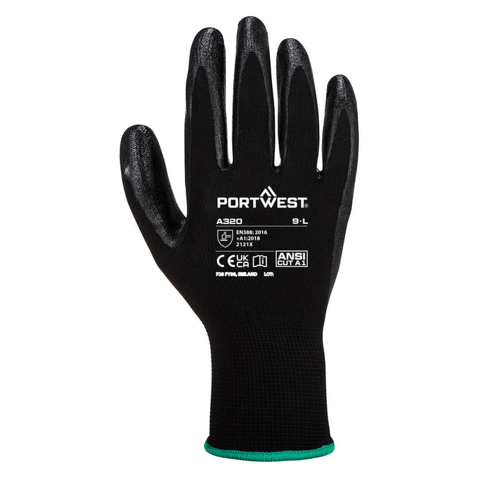 A320 - Dexti-Grip Glove - Nitrile Foam Black
