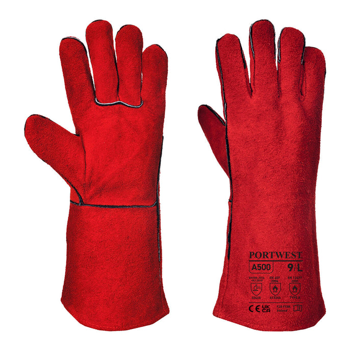 A500 - Welders Gauntlet Red (THIS PRODUCT IS SOLD IN MULTIPLES OF 12)