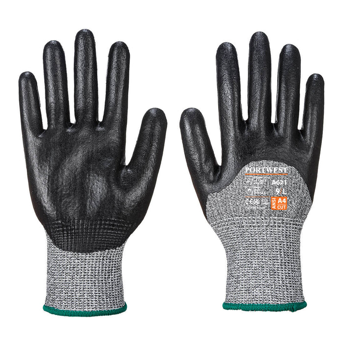 A621 - Cut 3/4 Nitrile Foam Glove Black