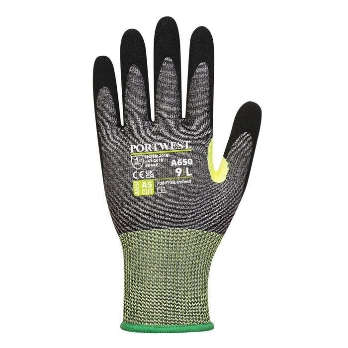 A650 - CS Cut E15 Nitrile Glove Grey/Black (THIS PRODUCT IS SOLD IN MULTIPLES OF 12)