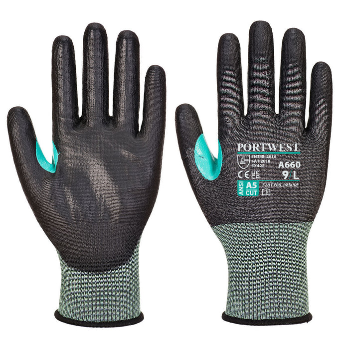 A660 - CS VHR18 PU Cut Glove Black