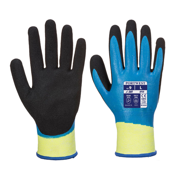 AP50 - Aqua Cut Pro Glove Blue/Black (THIS PRODUCT IS SOLD IN MULTIPLES OF 3)