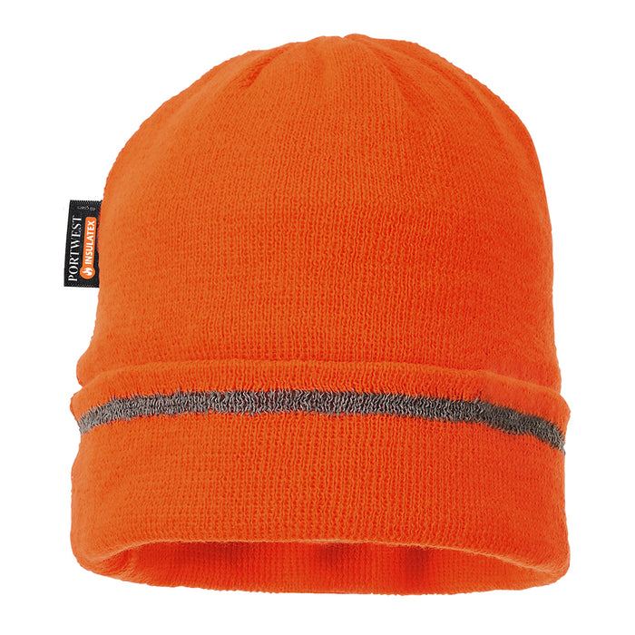 B023 - Reflective Trim Knit Hat Insulatex Lined