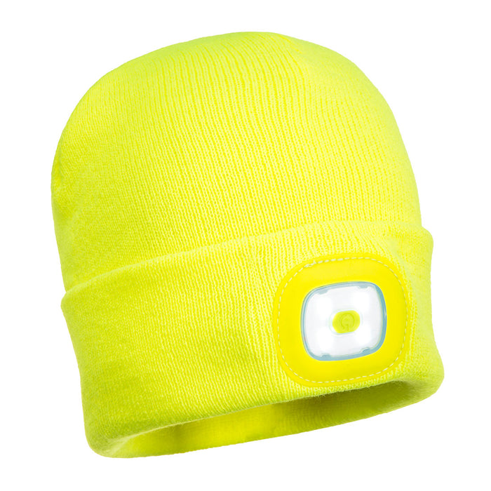 B028 - Rechargeable Twin LED Beanie