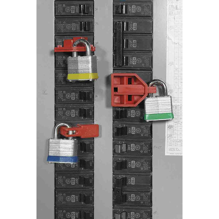 Single Pole Breaker Lockout - Pack of 6 Each-Circuit Breaker Lockouts-Brady-[Safety Supply]-Mann Supply