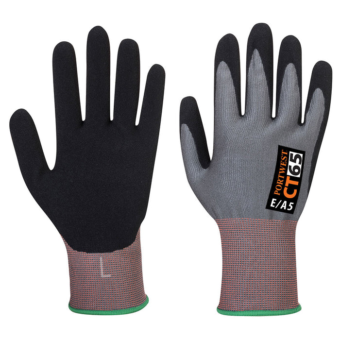 CT65 - CT Cut E15 Nitrile Glove Grey/Black - A5
