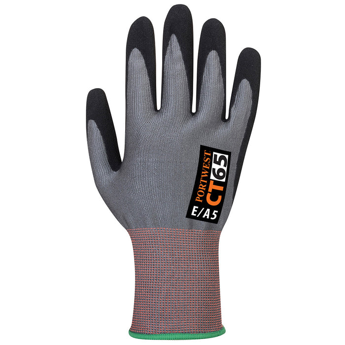 CT65 - CT Cut E15 Nitrile Glove Grey/Black - A5