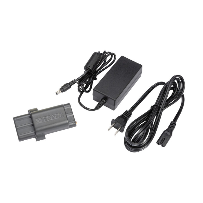 Li-Ion Battery Pack and AC Adapter Power Kit for M210 Handheld Label Maker