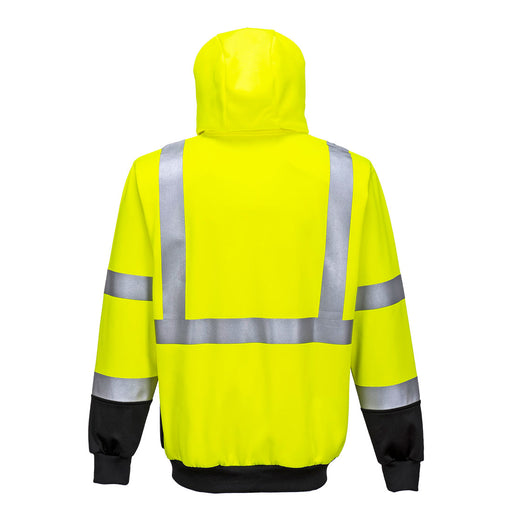 UB315 - Hi-Vis Two-Tone Zipped Hoodie-Sweatshirts and Hoodies-Portwest-[Safety Supply]-Mann Supply