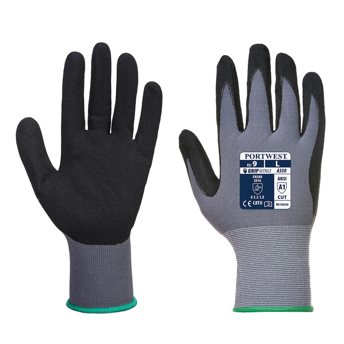 VA350 - Vending DermiFlex Glove Gray/Black
