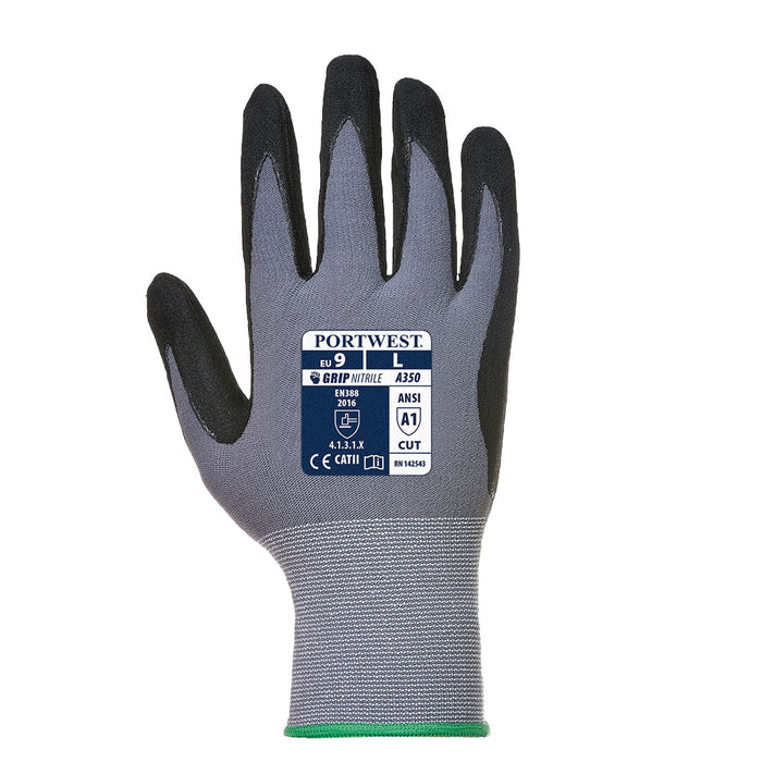 VA350 - Vending DermiFlex Glove Gray/Black