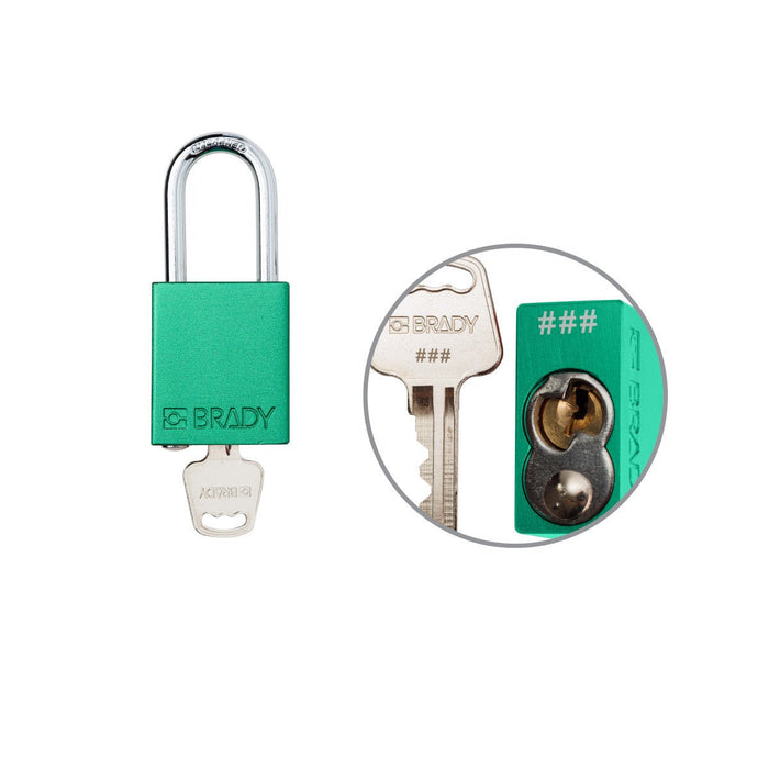 Aluminum Padlocks - Mann Supply BradyAluminum Padlocks