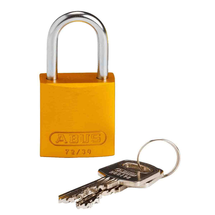 Compact Aluminum Lockout Padlocks - Durable, Corrosion Resistant, Key - Retaining Security for Safety in Lockout/Tagout Procedures - Mann Supply Brady