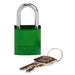 Aluminum Padlocks - Mann Supply BradyAluminum Padlocks