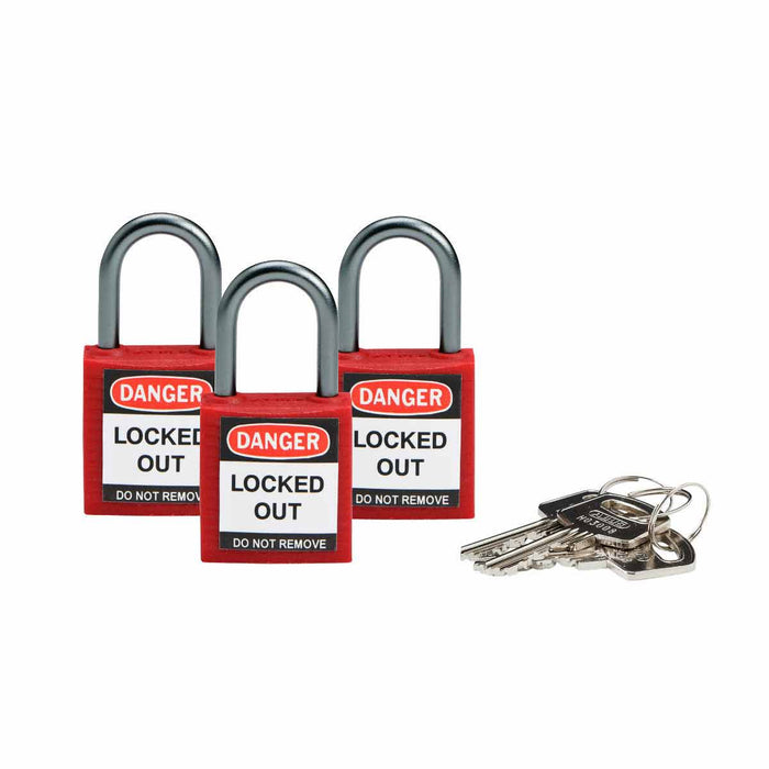 Nylon Padlocks - Mann Supply BradyIndustrial Products