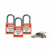 Compact Nylon Lockout Padlocks - Durable, Chemical - Resistant Security Solutions for Electrical & Mechanical Lockout Applications - Mann Supply Brady