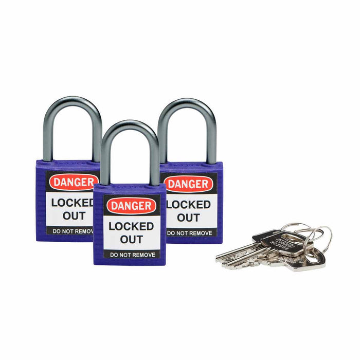 Nylon Padlocks - Mann Supply BradyIndustrial Products