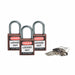 Compact Nylon Lockout Padlocks - Durable, Chemical - Resistant Security Solutions for Electrical & Mechanical Lockout Applications - Mann Supply Brady